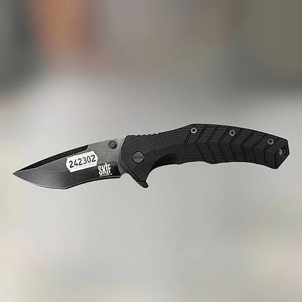 Ніж Skif Griffin II BSW Black (422SEB), чорний колір, сталь 9Cr18MoV, складаний ніж для військових*, фото 1