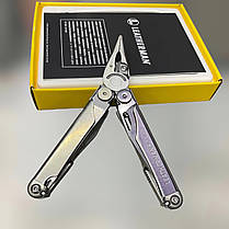 Мультиніструмент Leatherman WAVE+ Stainless Steel, нейлоновий чохол, карт. коробка, 18 інструментів, Сріблястий, фото 3