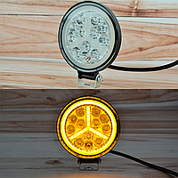 Светодиодная LED фара рабочая 36вт,(3Вт*12ламп) + Поворотник