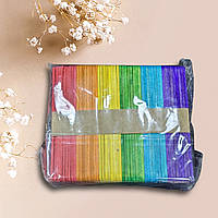 Кольоровий шпатель для депіляції брів 50 ШТ РОЗМІР 90ММ*8 ММ*2ММ