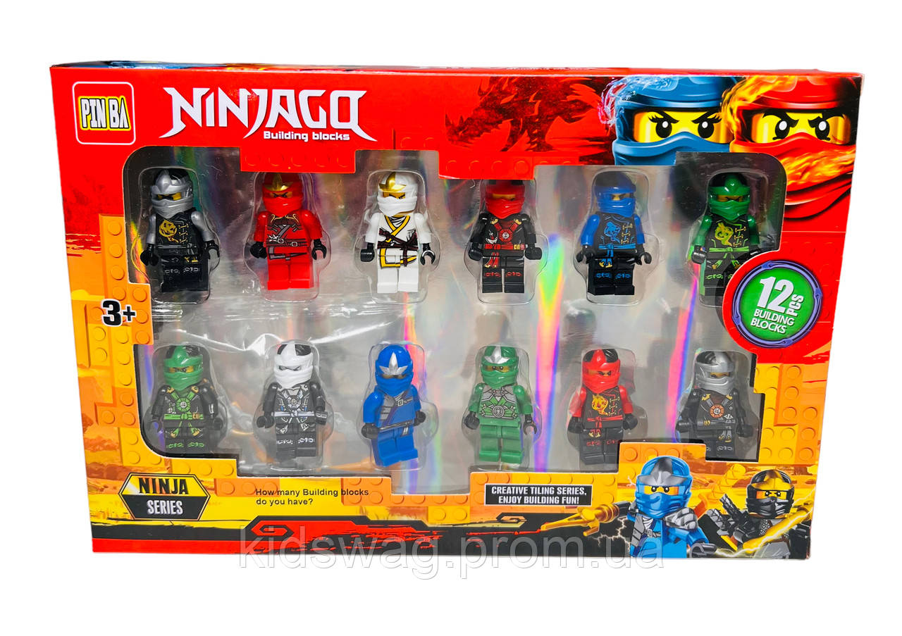 Купить Набор фигурки Лего Ниндзяго 12 героев, цена 396.09 ₴ — Prom.ua ...