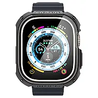Захисний чохол зі склом Spigen Tough Armor Black для Apple Watch Ultra 49mm (ACS05457), фото 7