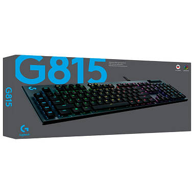 Комп'ютерна клавіатура LOGITECH G815 LIGHTSPEED RGB (чорна), фото 3