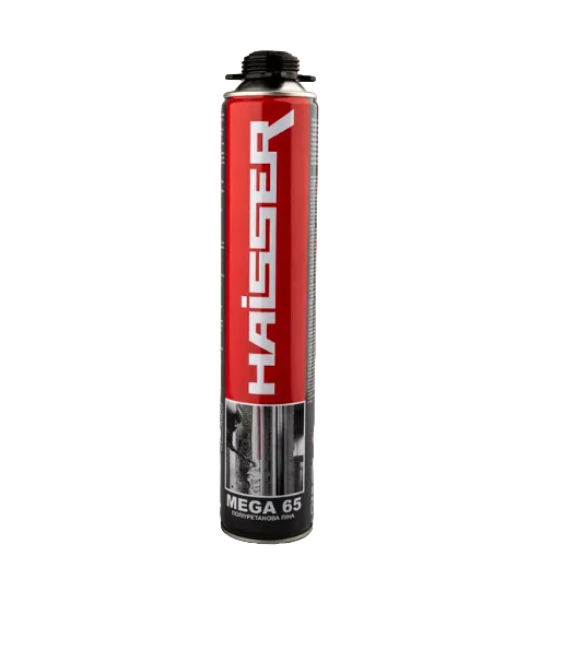 ПІНА МОНТАЖНА ПРОФ (ЗИМА) пістолетна- PRO 65 W  (780мл) Польща (HAISSER), фото 1