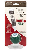 Набор для ухода за полостью рта TropiClean Enticers Kong Dental Ball & Smoked Beef Brisket Gel мячик и гель M