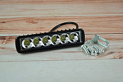 Світлодіодна LED фара 18Вт (світлодіоди 3w х6шт)