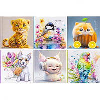 От 6 шт. Блокнот 10*10см "Мандарин" 48 аркушів, інтегр. обкл., чистий лист 226897/БК012/1-8 купить оптом