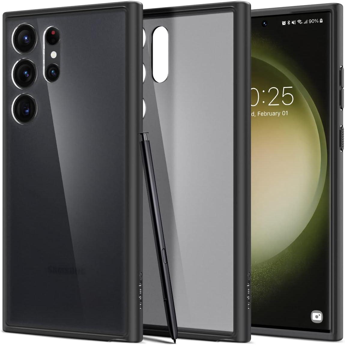 Чохол Spigen для Samsung Galaxy S23 Ultra — Ultra Hybrid, Frost Black (ACS05619)