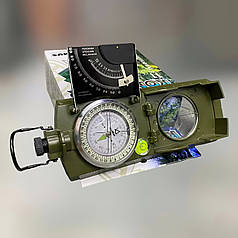 Компас KONUS KONUSTAR 11, колір Зелений, рідинний артилерійський компас для військових
