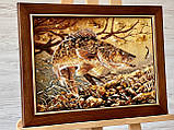 Картина з бурштину для рибака, картина щука, фото 3