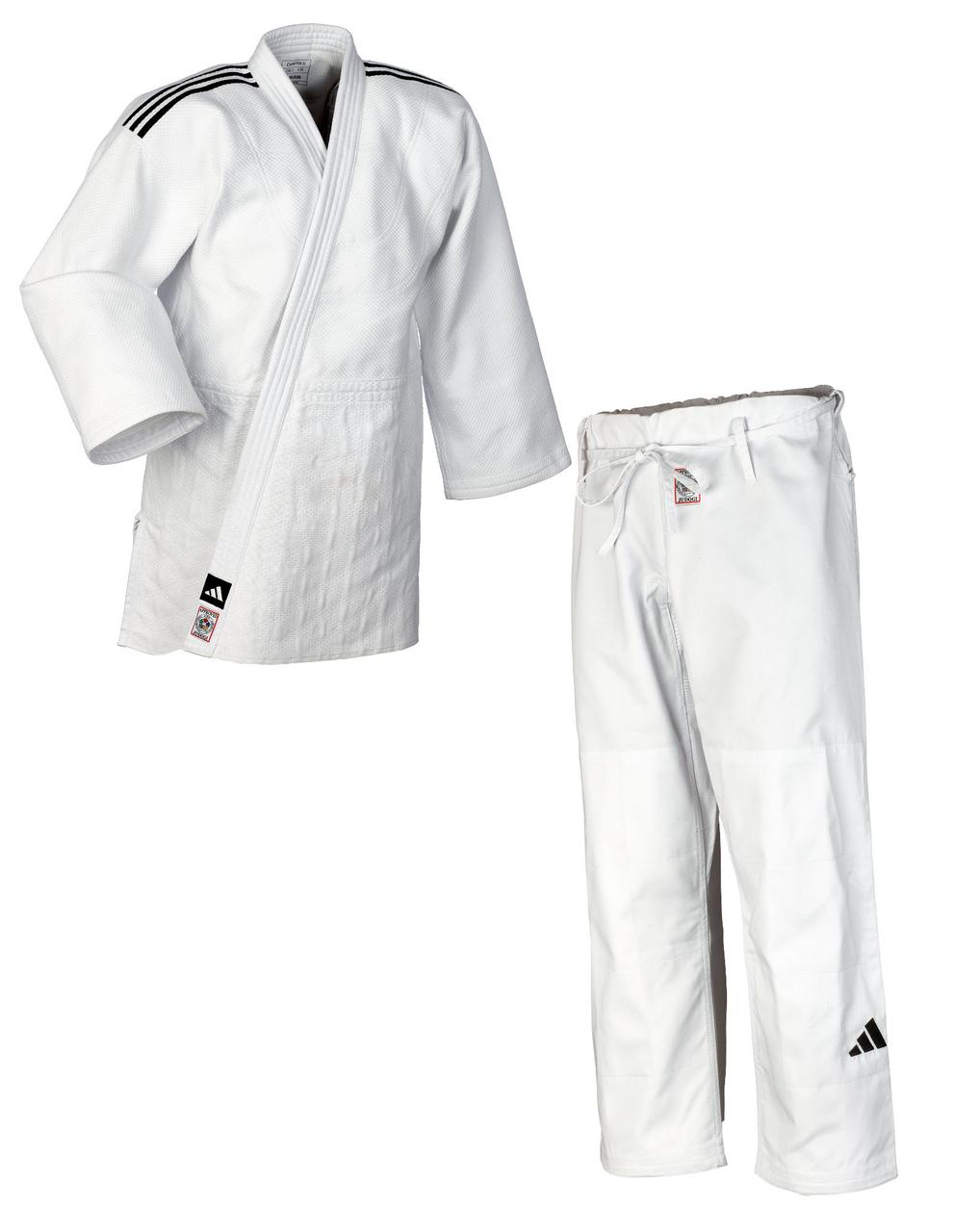 Кімоно для дзюдо Adidas Champion III IJF Slim Fit White 150, фото 1