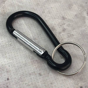 Карабін похідний великий 6,5 см - чорний