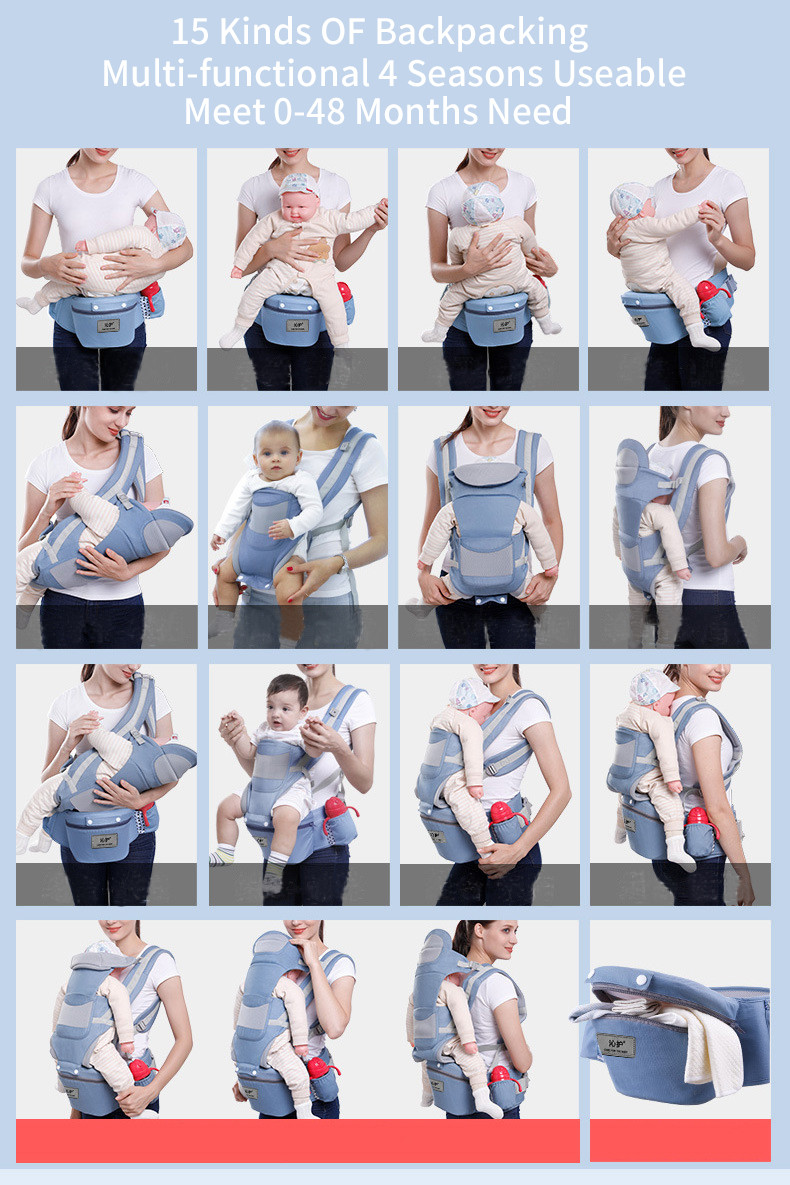 Слинг для новорожденных. Эрго рюкзак переноска для детей. Сумка рюкзак кенгуру. Эргорюкзак хипсит (розовый) - фото 2 - id-p1895855082