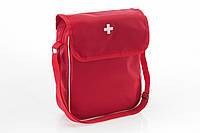 Сумка для аптечки с плечевым ремнем, красная