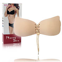 Силиконовый бюстгальтер невидимка Fly Bra Invisible Bra Флай Бра бежевый A 142122