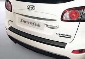 Накладка на задній бампер Hyundai Santa Fe 2010-2012, ABS-пластик