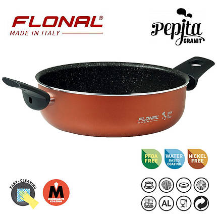 Сотейник Flonal Pepita Granit 28 см (PGFTE2850), фото 1