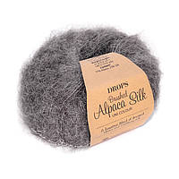 Пряжа DROPS Brushed Alpaca Silk 03 Серый