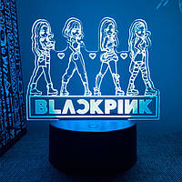 Настольный светильник-ночник Блек Пинк BLACK PINK 16 цветов USB (20180)