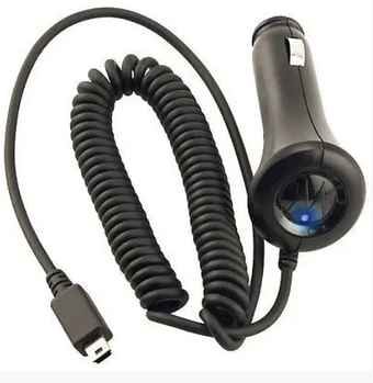 Автомобільний зарядний пристрій mini USB Motorola SYN0847A для навігатора/MP3 плеєра Чорний (KG-10146)