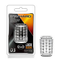 Насадка на член із вусиками прозорого кольору Blush Stay Hard Cock 01 Кайф