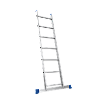 Драбина алюмінієва односекційна металева приставна на 7 сходинок 1.95 м Меткас