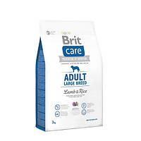 Сухой корм для взрослых собак Brit Care Adult Large Breed Lamb & Rice 3 кг (арт 132713 /9973)
