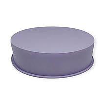 Силіконова форма Profsil Бісквітниця середня з гладким дном лавандова 20.5 см, фото 5