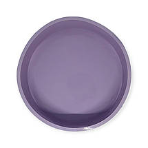 Силіконова форма Profsil Бісквітниця середня з гладким дном лавандова 20.5 см, фото 3