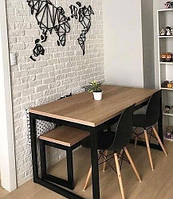 Дизайнерский Обеденный стол в стиле Лофт Loft