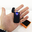 Запальничка спіральна USB-711, електронна запальничка спіральна подарункова, запальничка із зарядкою від usb, фото 10