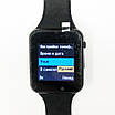 Смарт-годинник Smart Watch A1 розумний електронний зі слотом під sim-карту + карту пам'яті micro-sd. Колір: чорний, фото 8