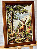 Панно з янтаря с Оленями , картина з бурштину Олені, фото 2
