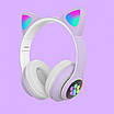 Бездротові навушники LED з котячими вушками CAT STN-28. Колір: фіолетовий, фото 8