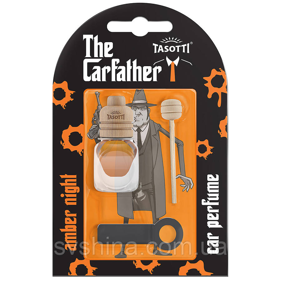 Ароматизатор рідкий на дефлектор (обдув) Tasotti The CarFather Amber Night (Янтарна ніч) 7ml