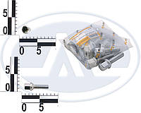 Болт М12х40 (ш. 1,5) колеса хром. сфера, под ключ 17 (10 шт)