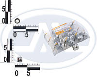 Гайка М12х1,25x18 колеса хром. конус відкр. ключ 19 (20 шт.)