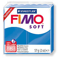 Полимерная глина пластика Фимо Софт Fimo Soft небесно-синий 37- 56г