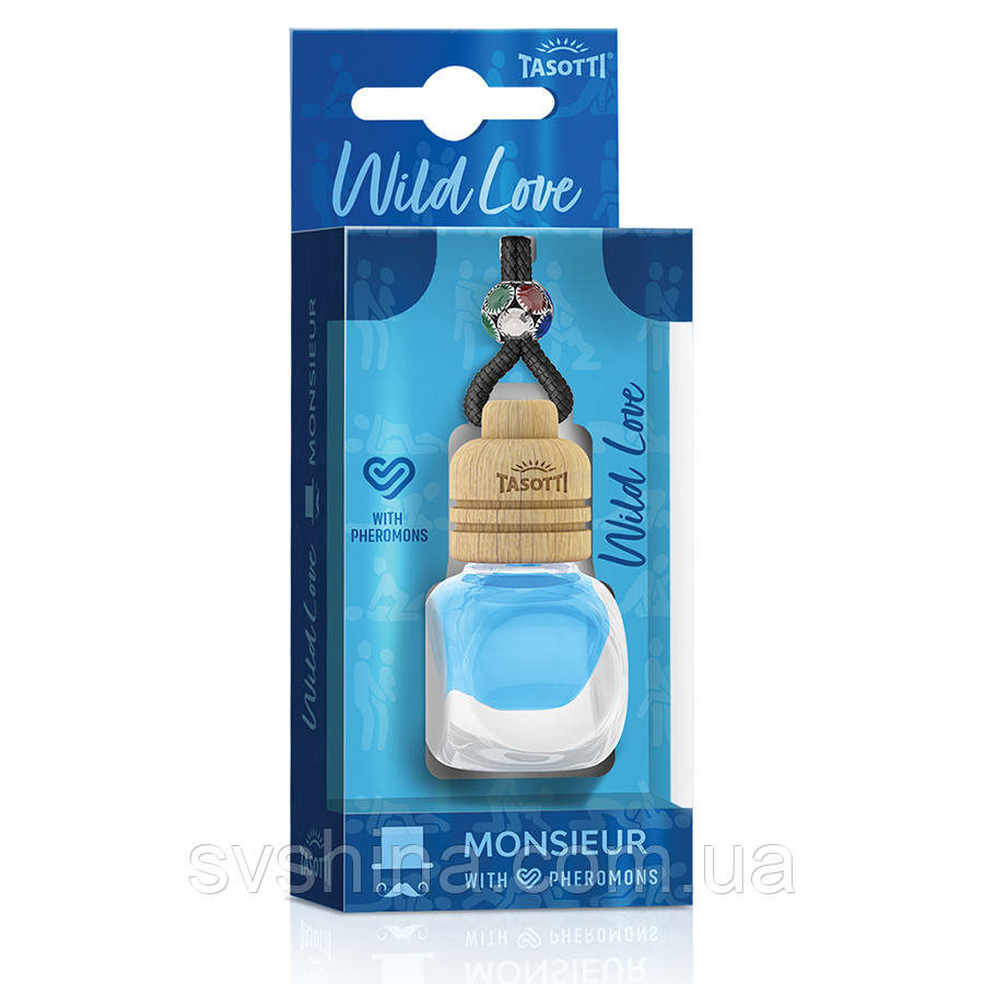 Ароматизатор корковий з феромонами Tasotti, Wild Love, Monsieur (Мсьє) 7ml