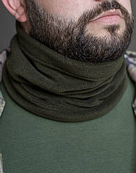 Тактичний флісовий баф військовий для ЗСУ MILIGUS Шарф - труба армійський чоловічий Маска олива