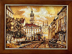 Картина «Софіївська площа. Київ» картина з бурштину