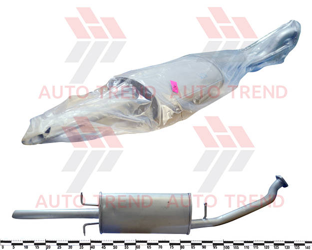 Глушитель Daewoo Lanos, Sens 1.3, 1.6i, под фланец, эллипс (закатной ...