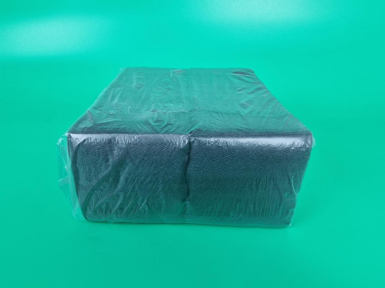 Серветка для сервірування 400іст Версаль Чорна (1 пачка), фото 1