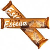 Вафли в шоколаде с карамельной начинкой Bonitki-Estella Toffi 50г Польша
