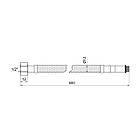 Шланг для підключення змішувача KRONER зв-вн M10x1/2" 60 см 136146 CV023689, фото 3