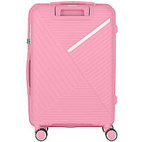 Набір пластикових валіз 2E SIGMA 4 колеса рожевий
