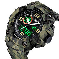 Удобные камуфляжные наручные часы SKMEI, Противоударные мужские тактические часы