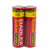 Батарейка лужна Rablex Turbo Alkaline LR6, АА, 1.5V, трей 2 шт.