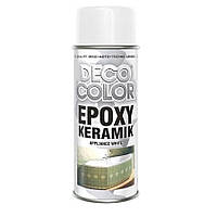 Аерозольная краска для бытовой техники DecoColor "Epoxy Keramik", Белый глянец (RAL9016), 400ml