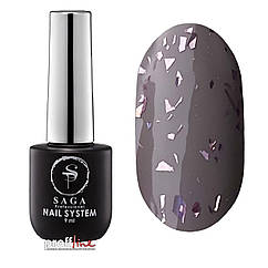 Топ із шимером Saga geometry 9 мл, No 7